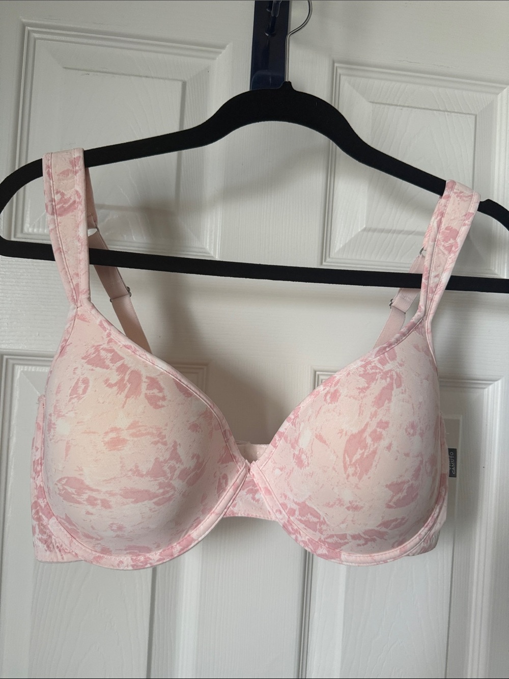 Vince Camuto Pink Printed Underwire T-Shirt Bra